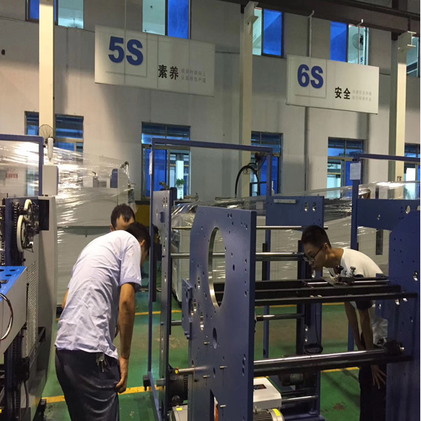 UP Group visited film laminator and large-format die-cutting machine manufacturers in Wenzhou