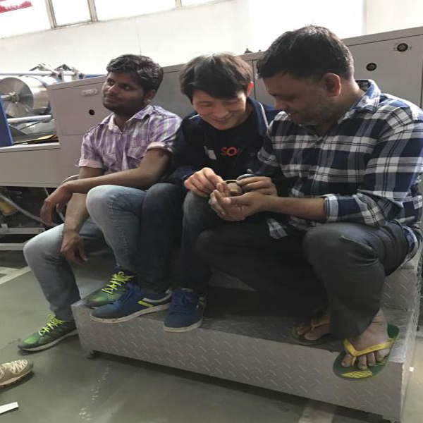 UP Group carried out a installation training of automatic paper bag making machine for the customers in India during February till March successfully