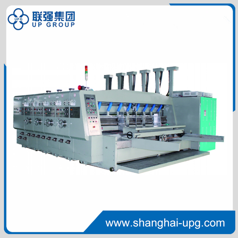QYK-1200(2500×1200)Automatic Lead Edge Feeder Flexo Printing Slotting Die-cutting and Stacking Machine
