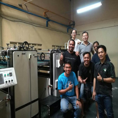 UP Group install the UV Coating machine successfully