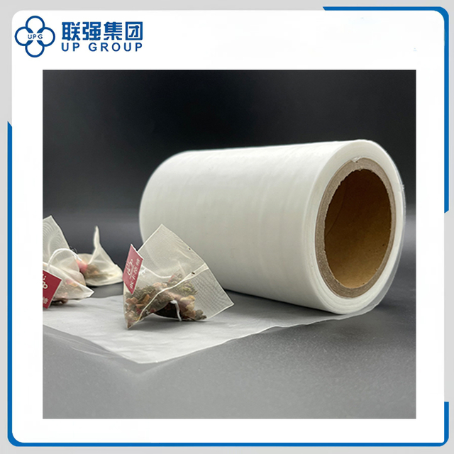 PLA Soilon filter for pyramid tea bag with tea powder, flower tea