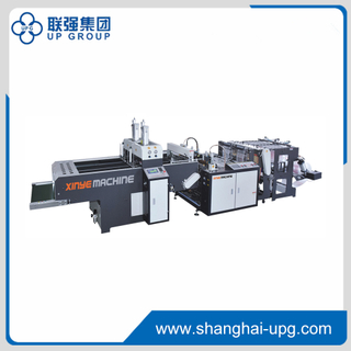 LQ-400/450/500*2C Full Automatic Double Lines Super High Speed Plastic T-shirt Bag Making Machine