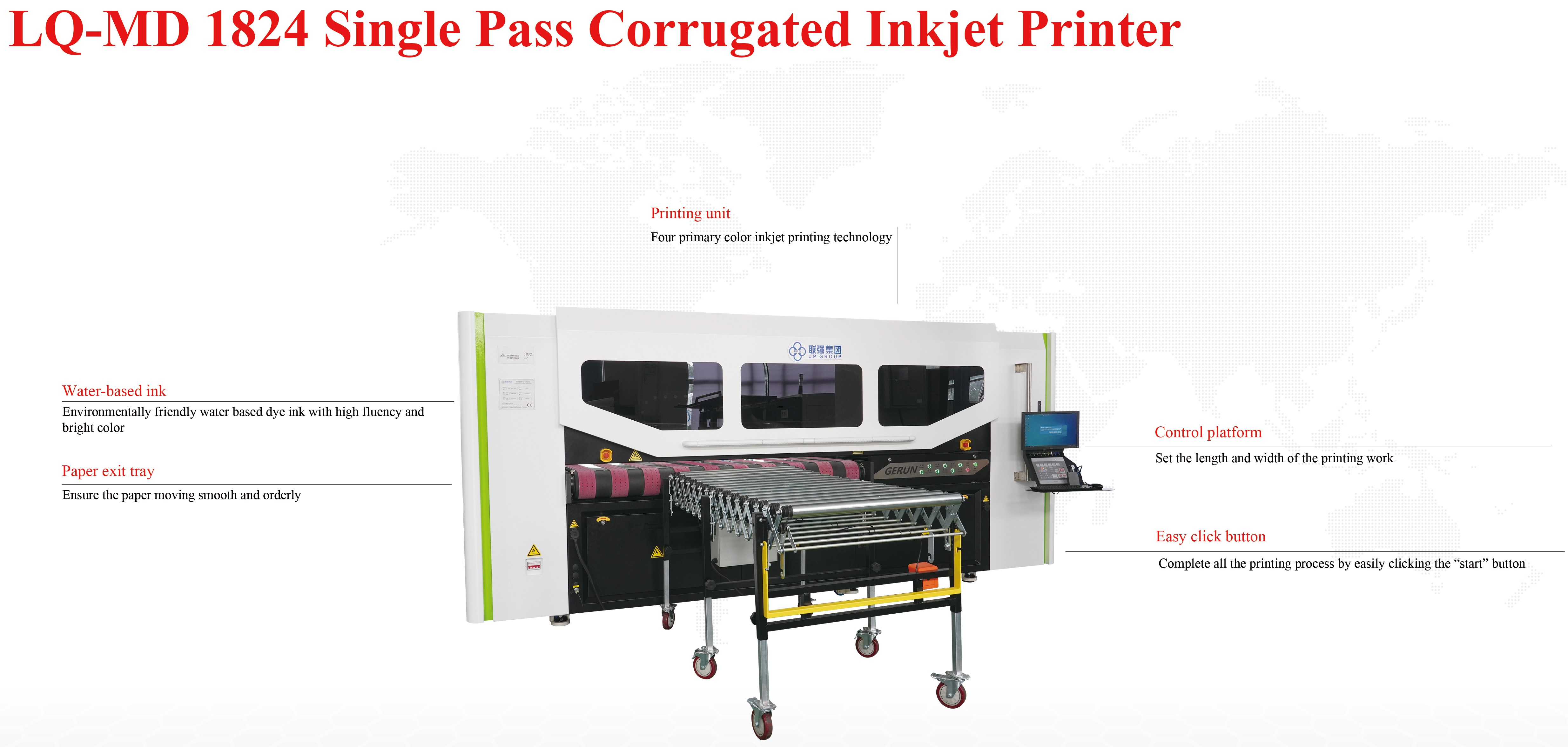 LO-MD 1824 Single Pass Corrugated Inkjet Printer