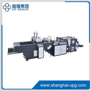 LQ-400/450/500*2 Full Automatic Double Lines High Speed Plastic T-shirt Bag Making Machine